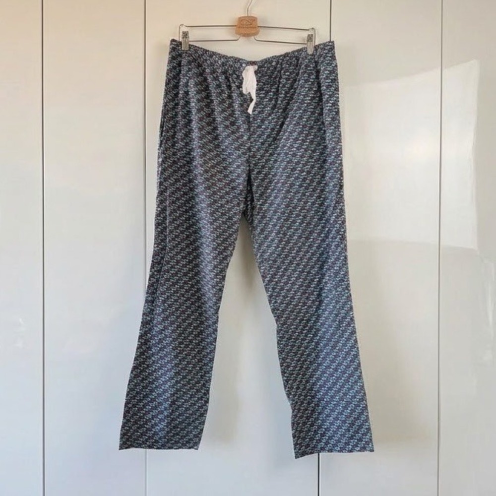 Vineyard Vines Mens L Christmas Holiday Ho Ho Ho Cotton Lounge Sleep Pants PJs